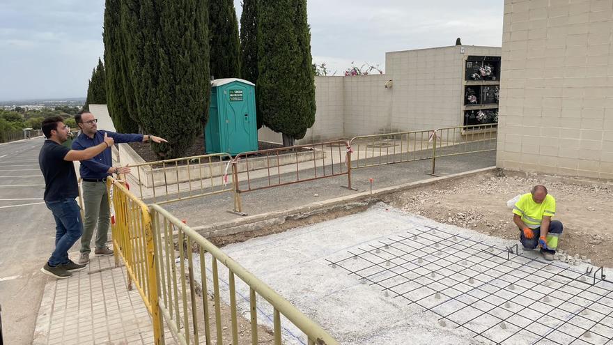 Construcción de los nuevos nichos del Cementerio nuevo