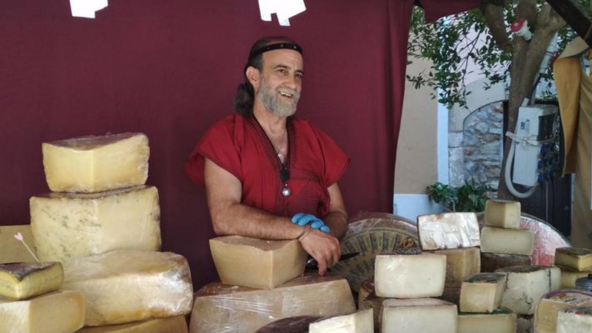 El puesto de quesos que lleva Jordi Joan Soler.