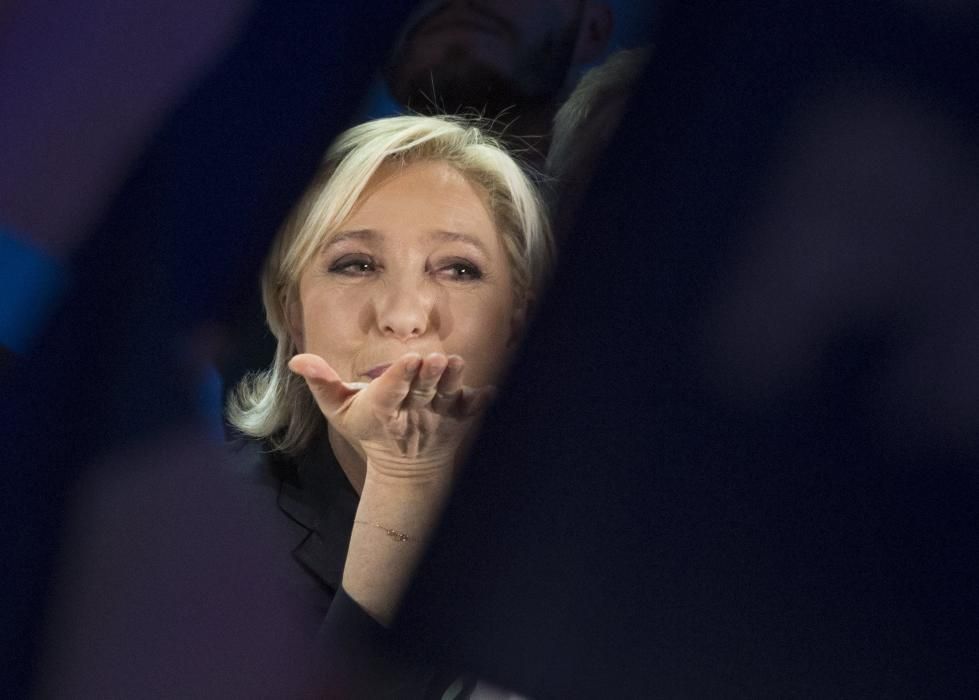 Marine Le Pen celebra el resultado electoral