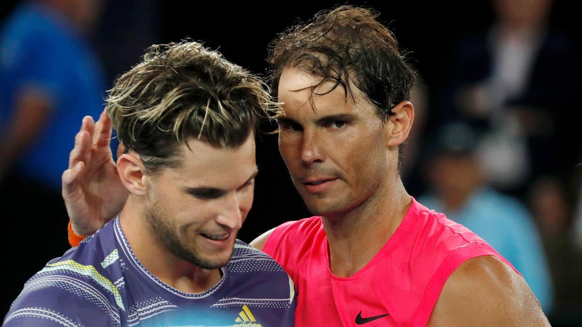 Nadal y Thiem se vieron las caras en el Open de Australia de 2020