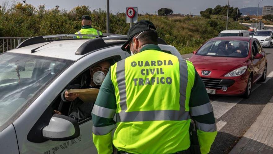 Die Guardia Civil kontrollierte die Autofahrer.