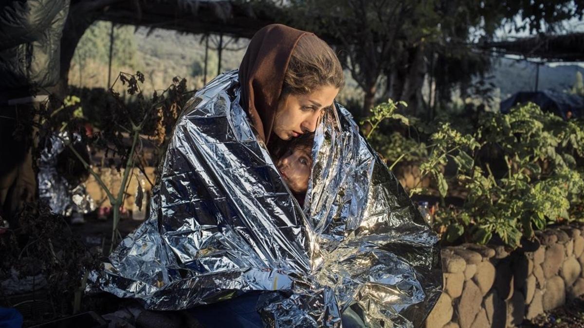 Uno de los retratos recogidos en 'Lesbos', proyecto centrado en los refugiados que llegan a la isla griega.