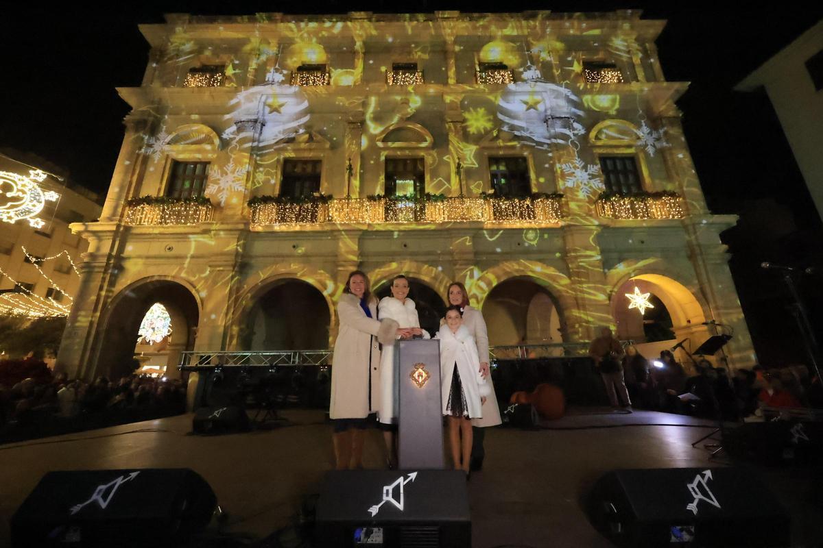 Encendido de las luces de Navidad en Castelló