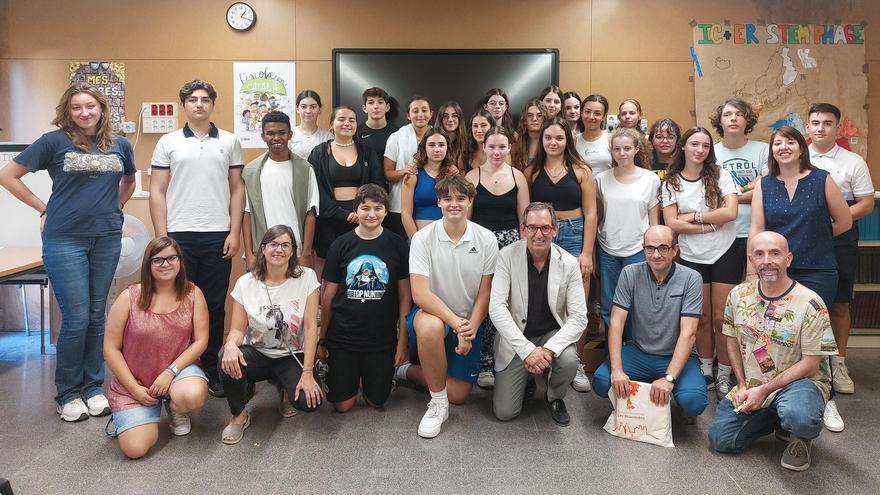 Alumnes francesos visiten Sant Fruitós en el projecte d’intercanvi lingüístic promogut pel Batxibac