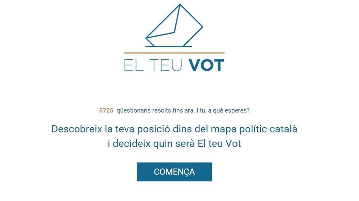 La aplicación de orientación de voto El Teu Vot