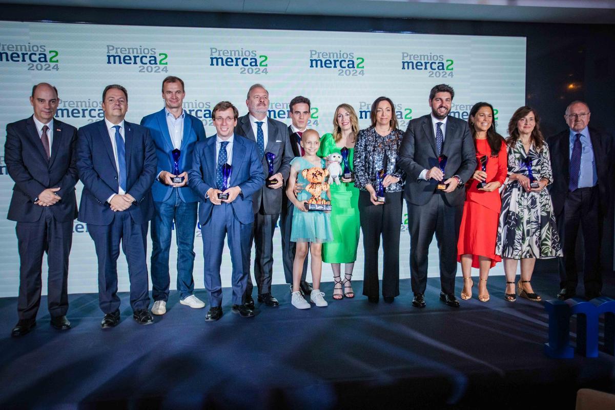 Guardiola en la gala de entrega de los premios de Merca2 y la Fundación Marqués de Oliva, en Madrid.