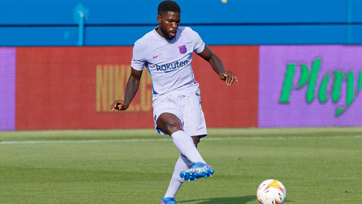 ¡Como un toro! Así entrena Umtiti para ponerse en forma para la pretemporada