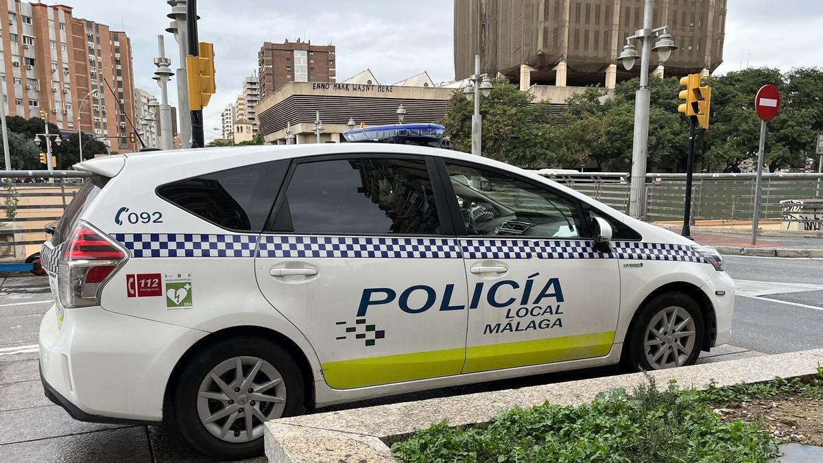 Vehículo de la Policía Local de Málaga.