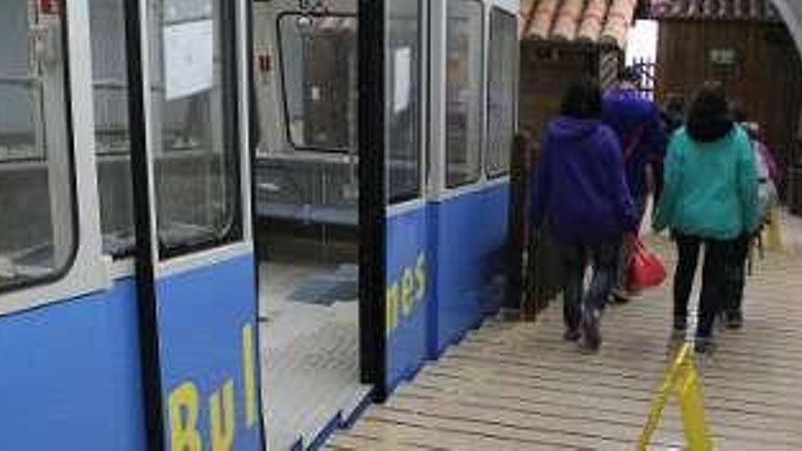 Estación del funicular en Poncebos.