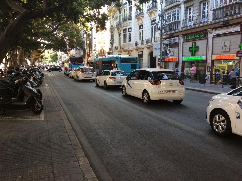 Corte de tráfico en la Alameda y el Parque por el Día Sin Coche.