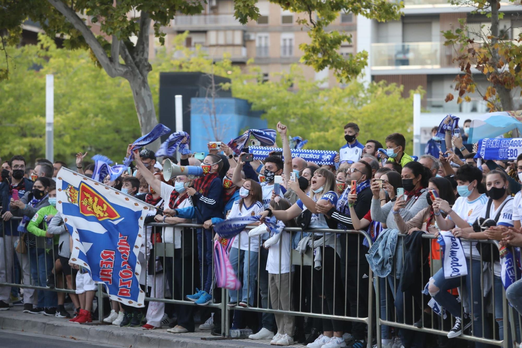 La hora previa al derbi, en imágenes