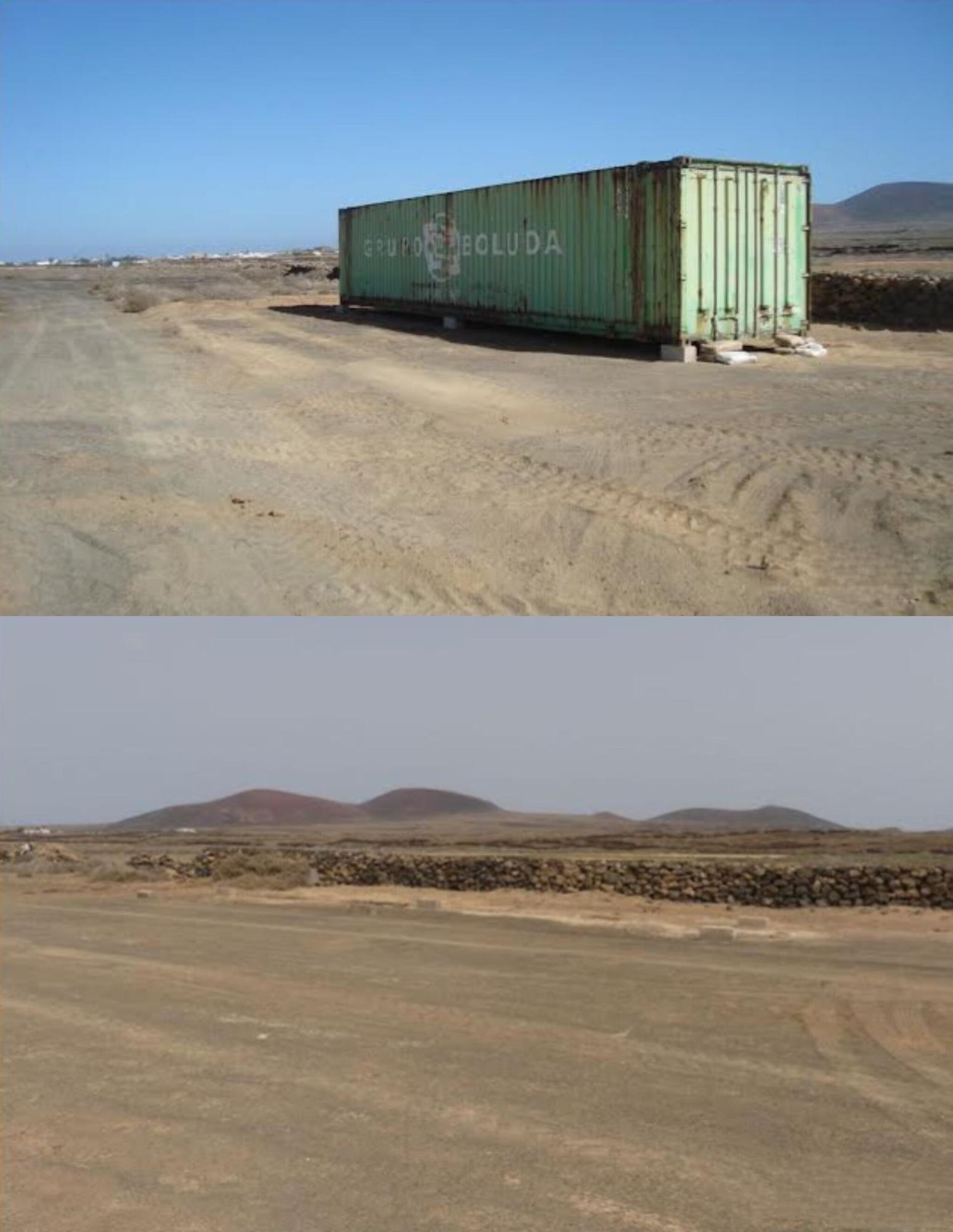 Retirada de contenedores ilegales en Fuerteventura