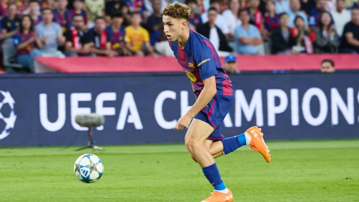 Fermín López, ante el Olympiacos