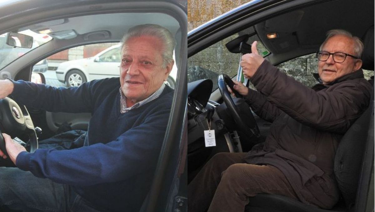 Antolín Álvarez y Fernando Rodríguez, de 85 y 84 años, siguen conduciendo, sin restricciones en el carné.