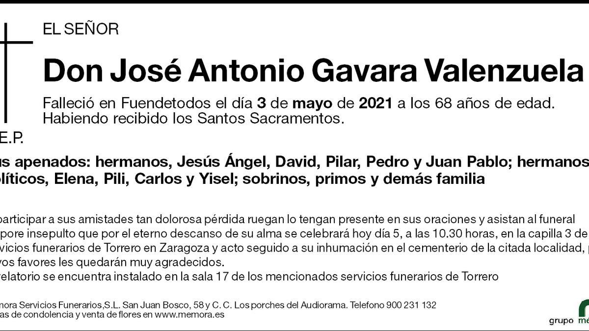 José Antonio Gavara Valenzuela