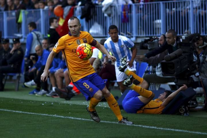 Imágenes del partido entre Málaga y Barcelona