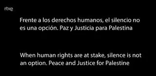 RTVE no da un paso atrás ante la amenaza de Eurovisión y manda un mensaje en apoyo a Gaza