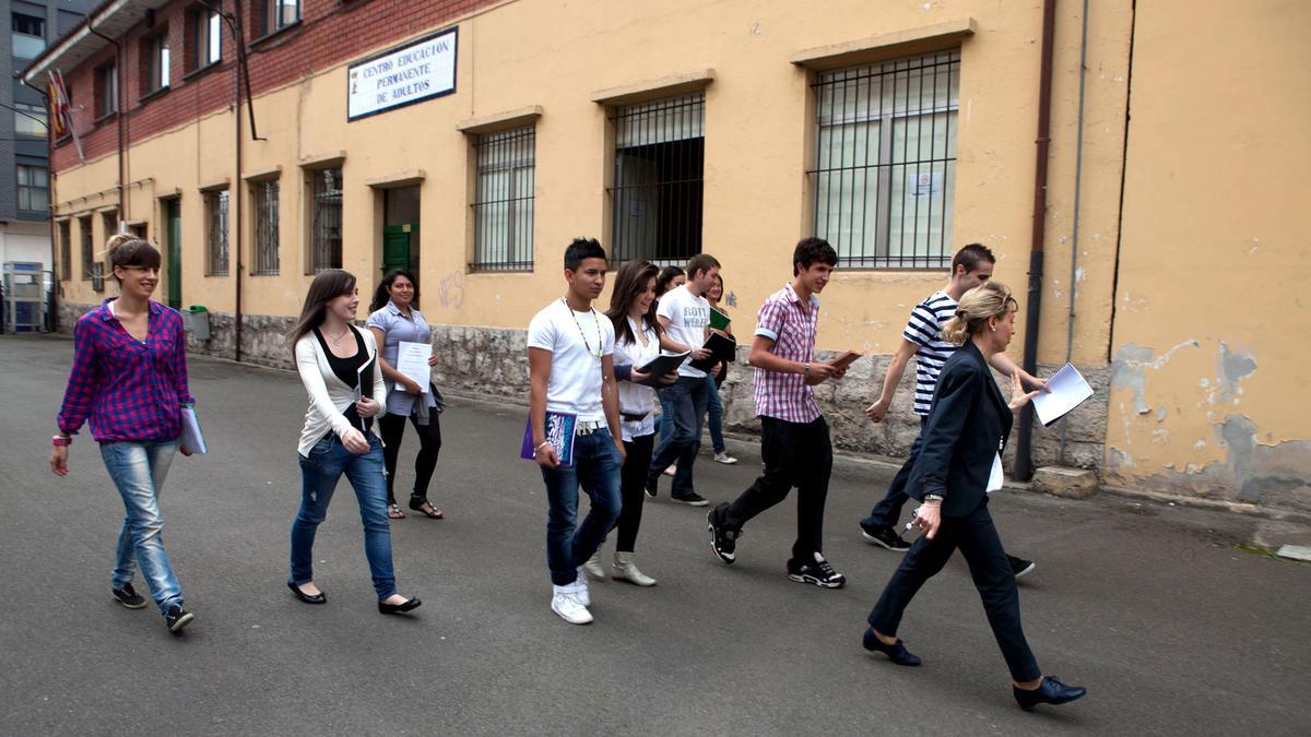 Alumnos del CEPA, en una imagen de archivo.