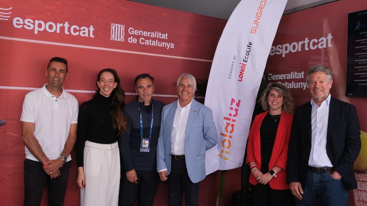 Oscar Hernandez, extenista; Carlota Pi, CEO y cofundadora Holaluz; Josep Lluís Llusià, Presidente Club Cercle Sabadelles 1856; María Galán, Marketing Manager Iberia Longi Europe y Joan Vehils, director de Sport