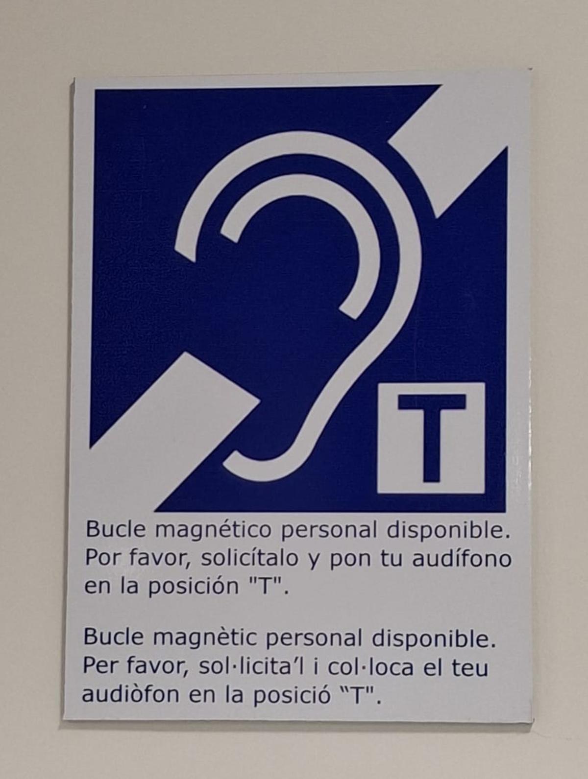 Cartel explicando sobre el 'Bucle magnético'