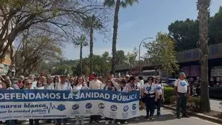 Casi 4.000 malagueños se manifiestan en defensa de la sanidad pública