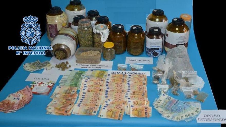 Cinco detenidos en Montalbán por tráfico de marihuana, cocaína y setas alucinógenas