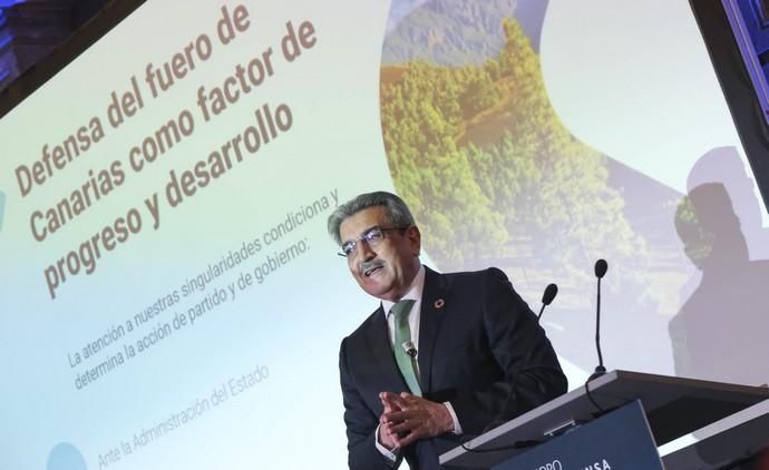 LAS PALMAS DE GRAN CANARIA. Foro Prensa Ibérica en Canarias, Vicepresidente del Gobierno de Canarias,  Román Rodríguez  | 14/01/2020 | Fotógrafo: José Pérez Curbelo