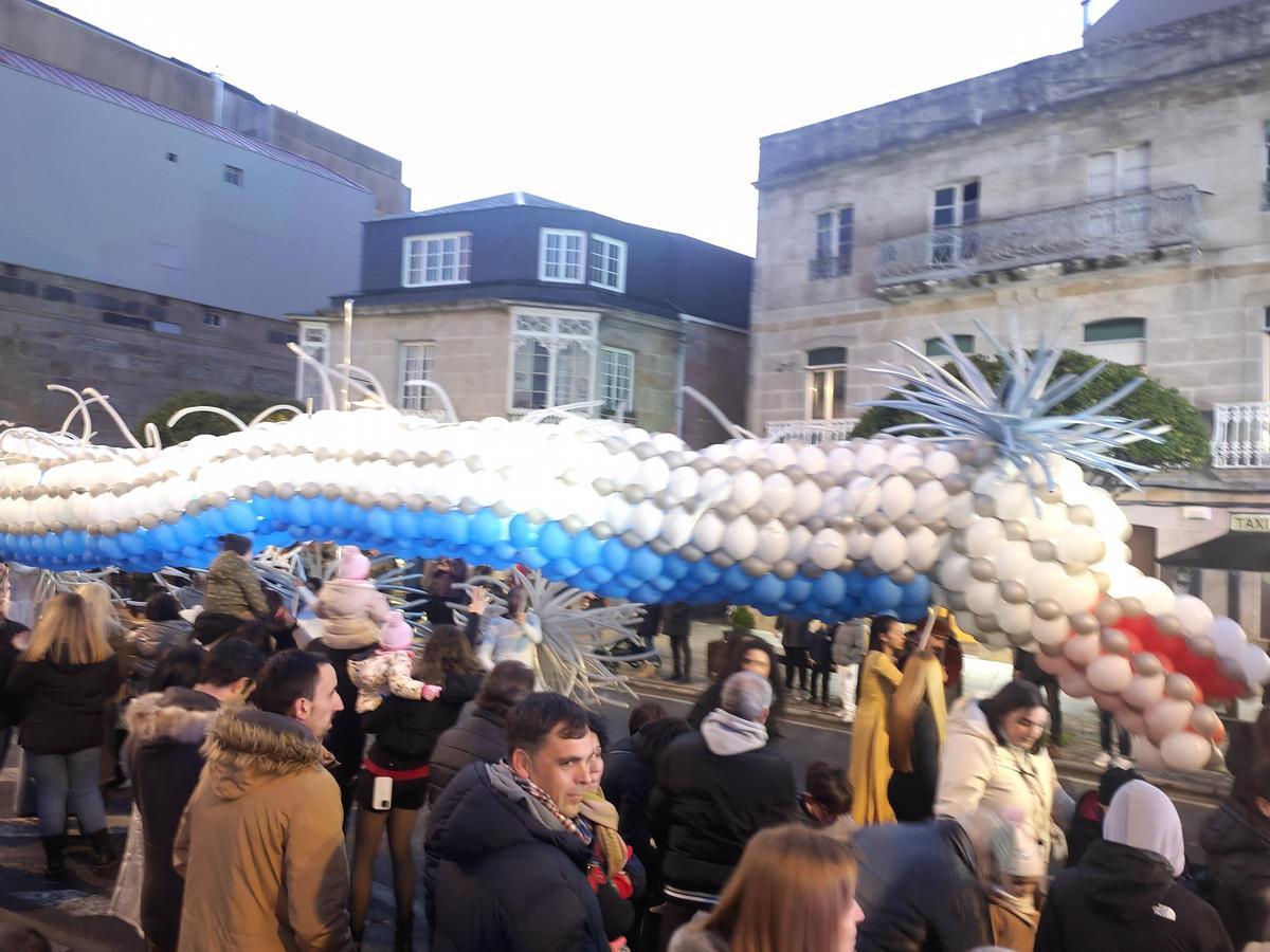 Los Reyes Magos iluminan Moaña