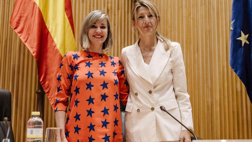 Yolanda Díaz defiende que la opa BBVA-Sabadell &quot;no se puede hacer en contra de todos&quot; en Cataluña