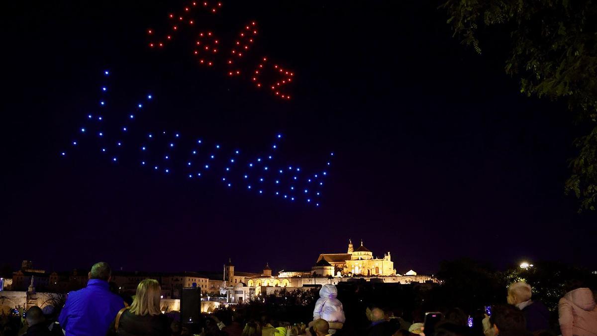 Espectáculo de drones en 2024.