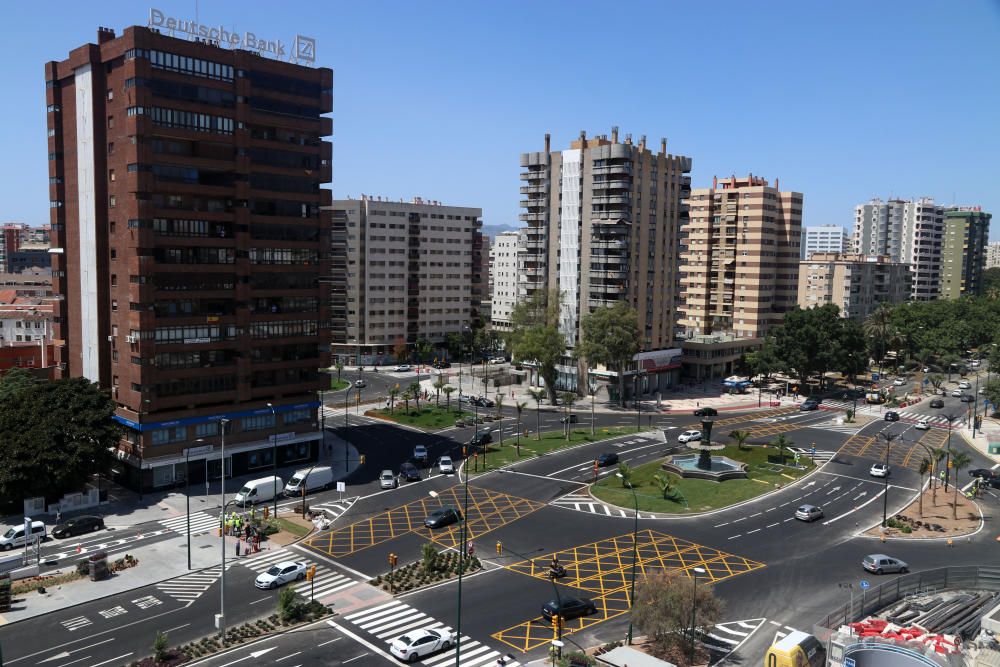 La avenida de Andalucía queda libre de las obras del metro de Málaga tras diez años.