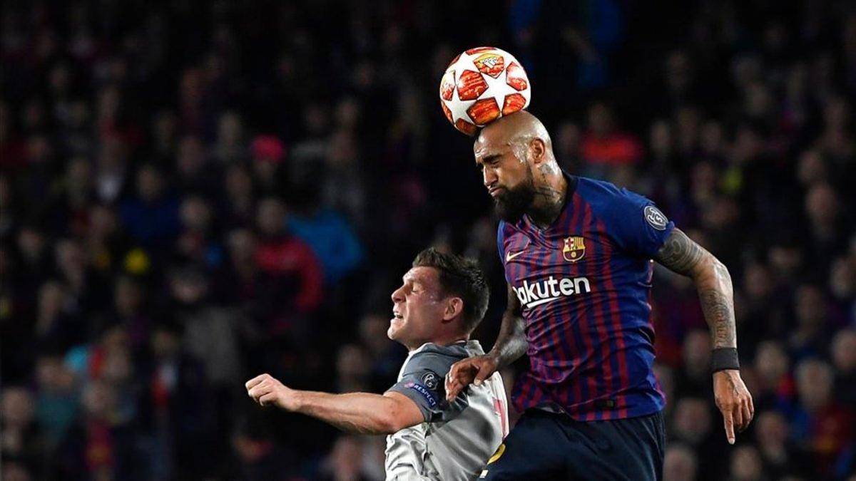 Arturo Vidal cuajó un gran partido ante el Liverpool