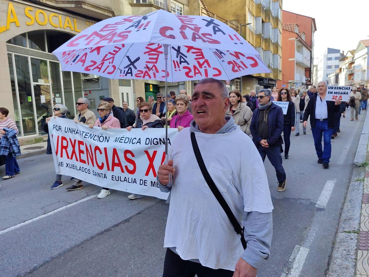 Otro momento del recorrido de la manifestación.
