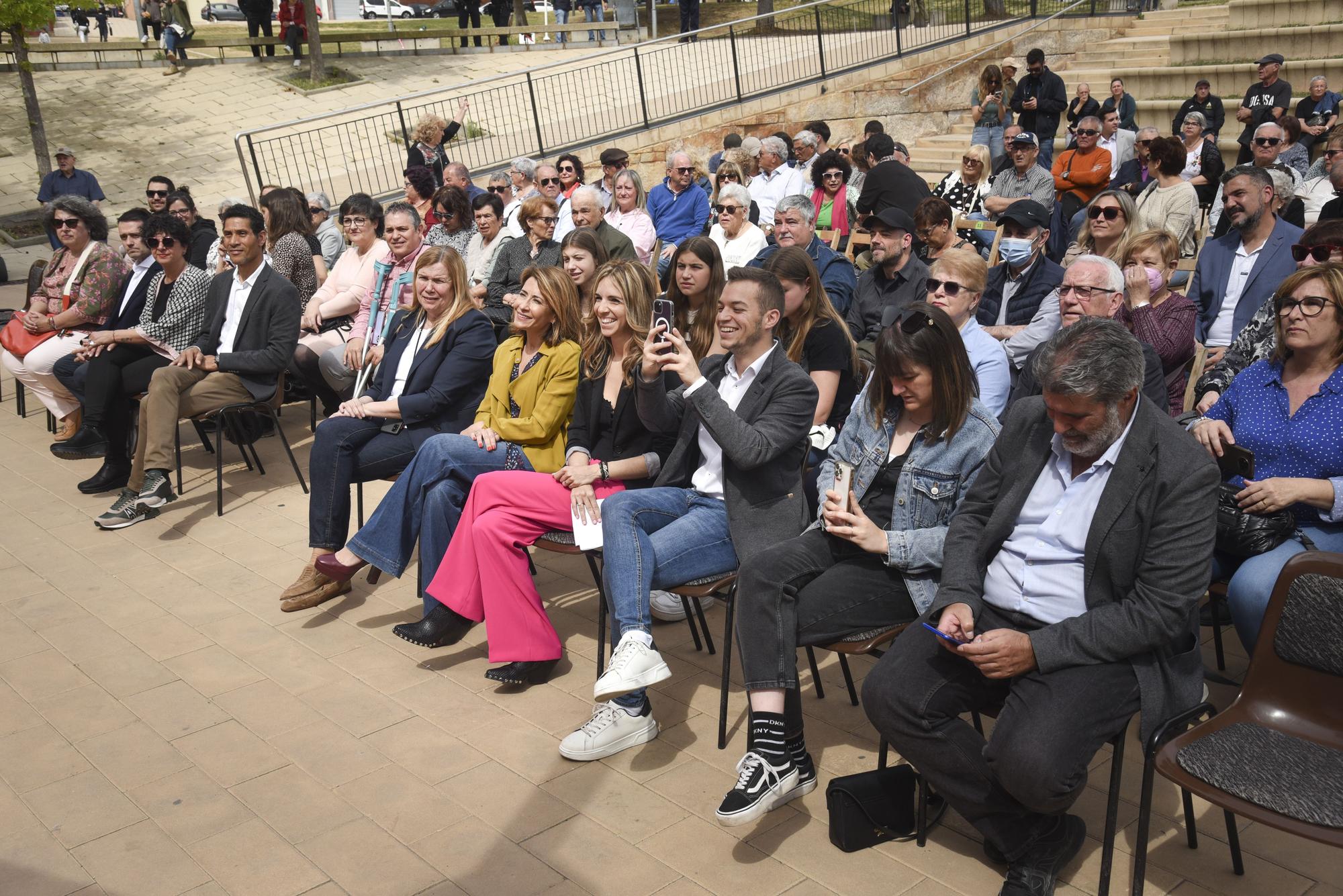 La ministra Sánchez presenta la candidatura d'Èlia Tortolero a Sant Joan de Vilatorrada