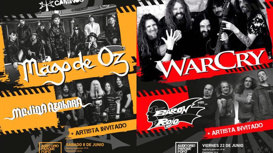 WarCry, Barón Rojo, Mago de Oz y Medina Azahara actuarán en Murcia en junio