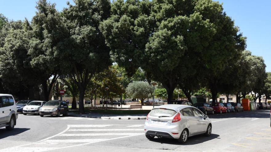 L&#039;inici de la plaça Tarradellas on començarà el recorregut