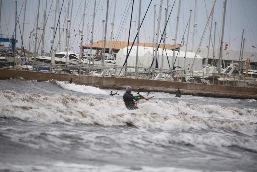 Sturm an der Playa de Palma am Wochenende (4./5.2.).