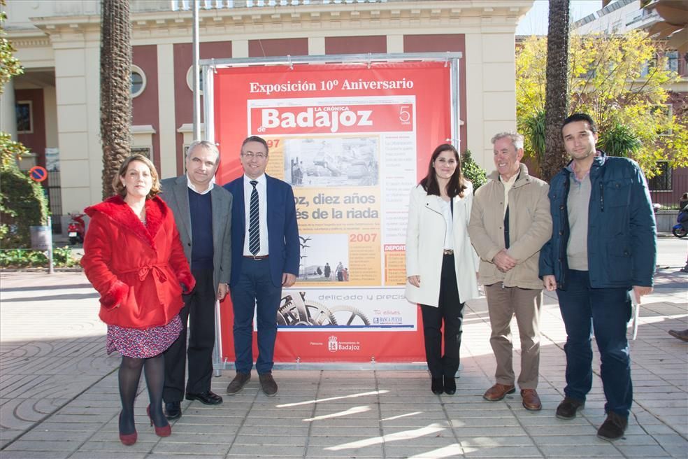 Exposición de portada del X aniversario de La Crónica de Badajoz