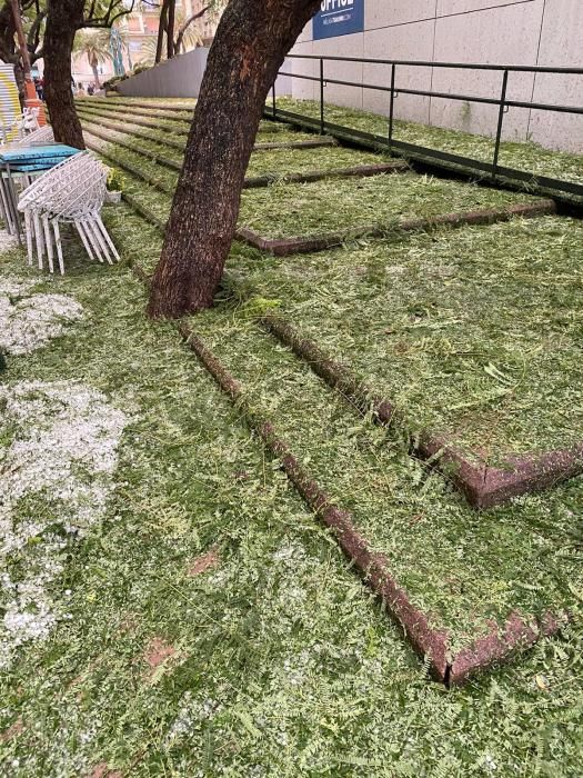 Granizo en Málaga.