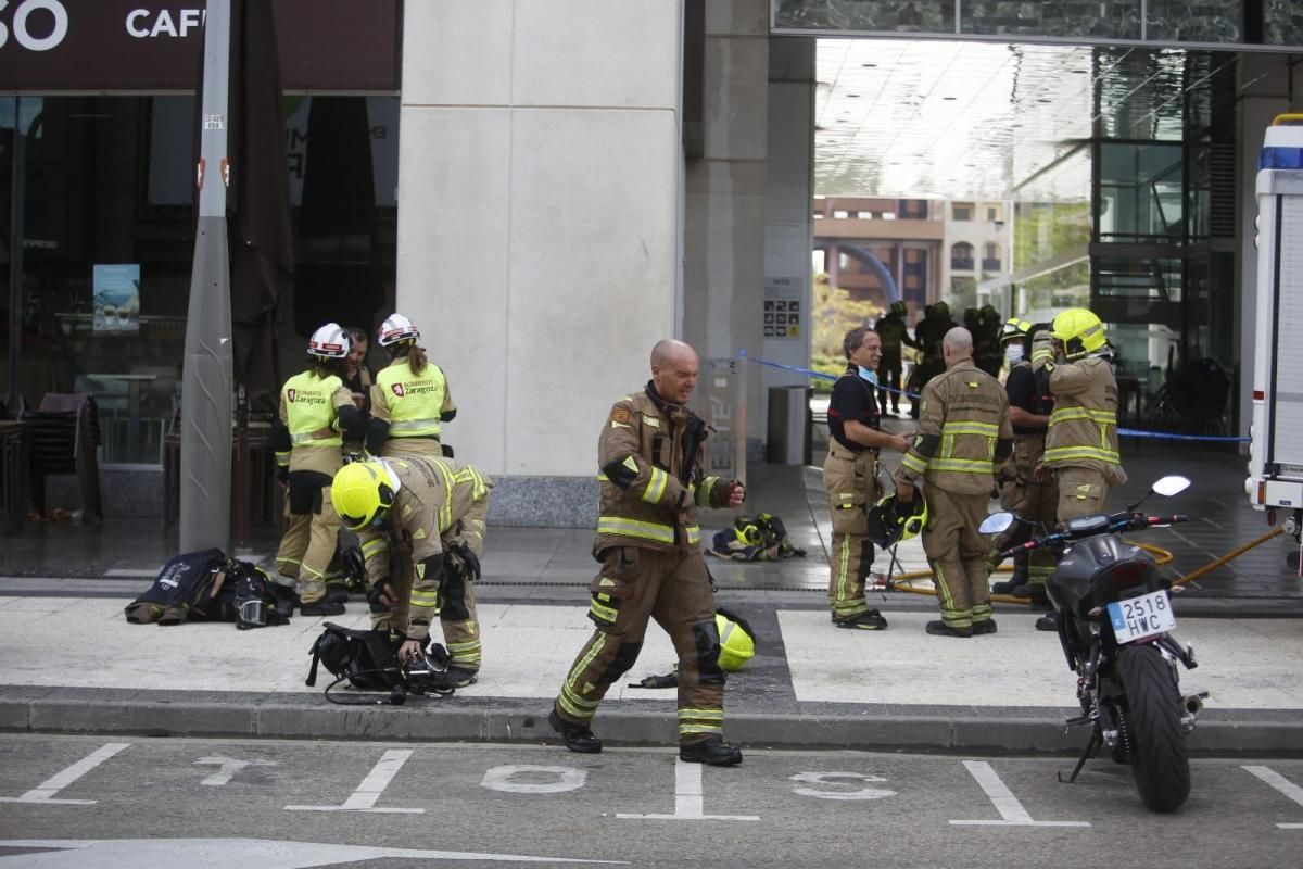 Incendio en el WTC de Zaragoza