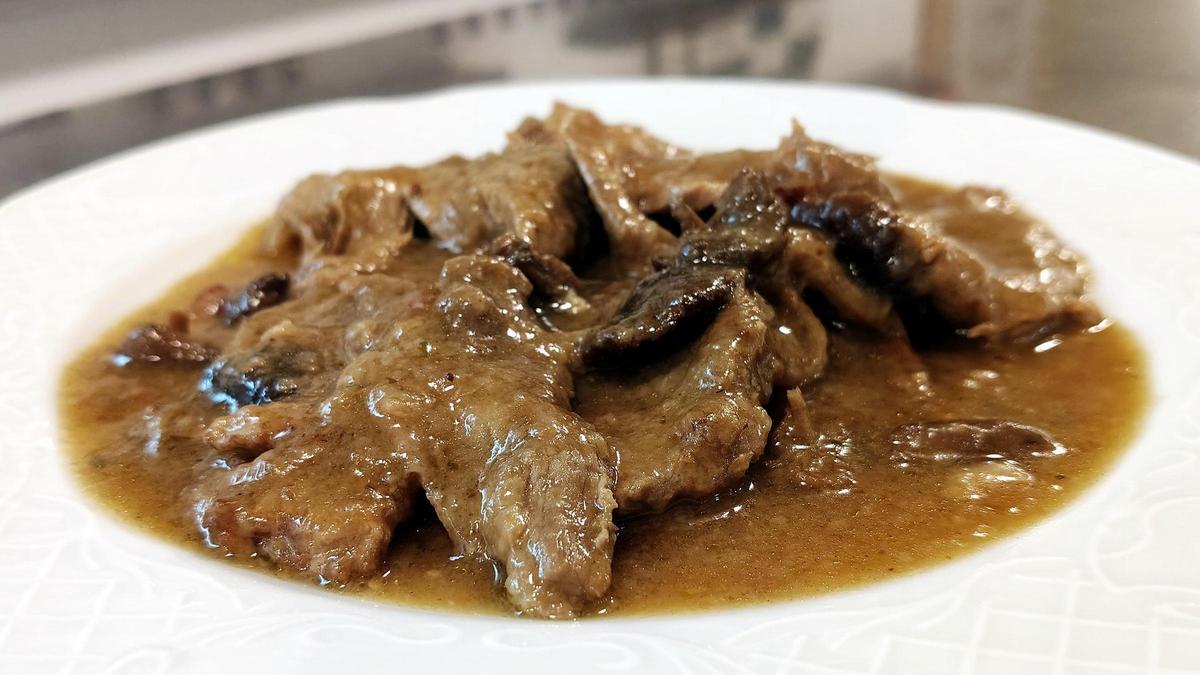 El fricandó del restaurante Veracruz.