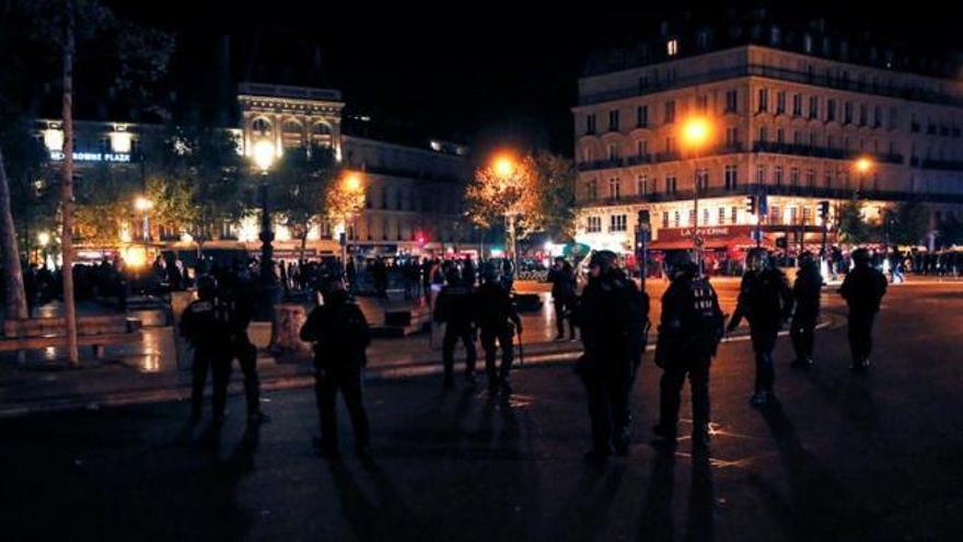 Disturbios en París tras conocerse el resultado de la elecciones