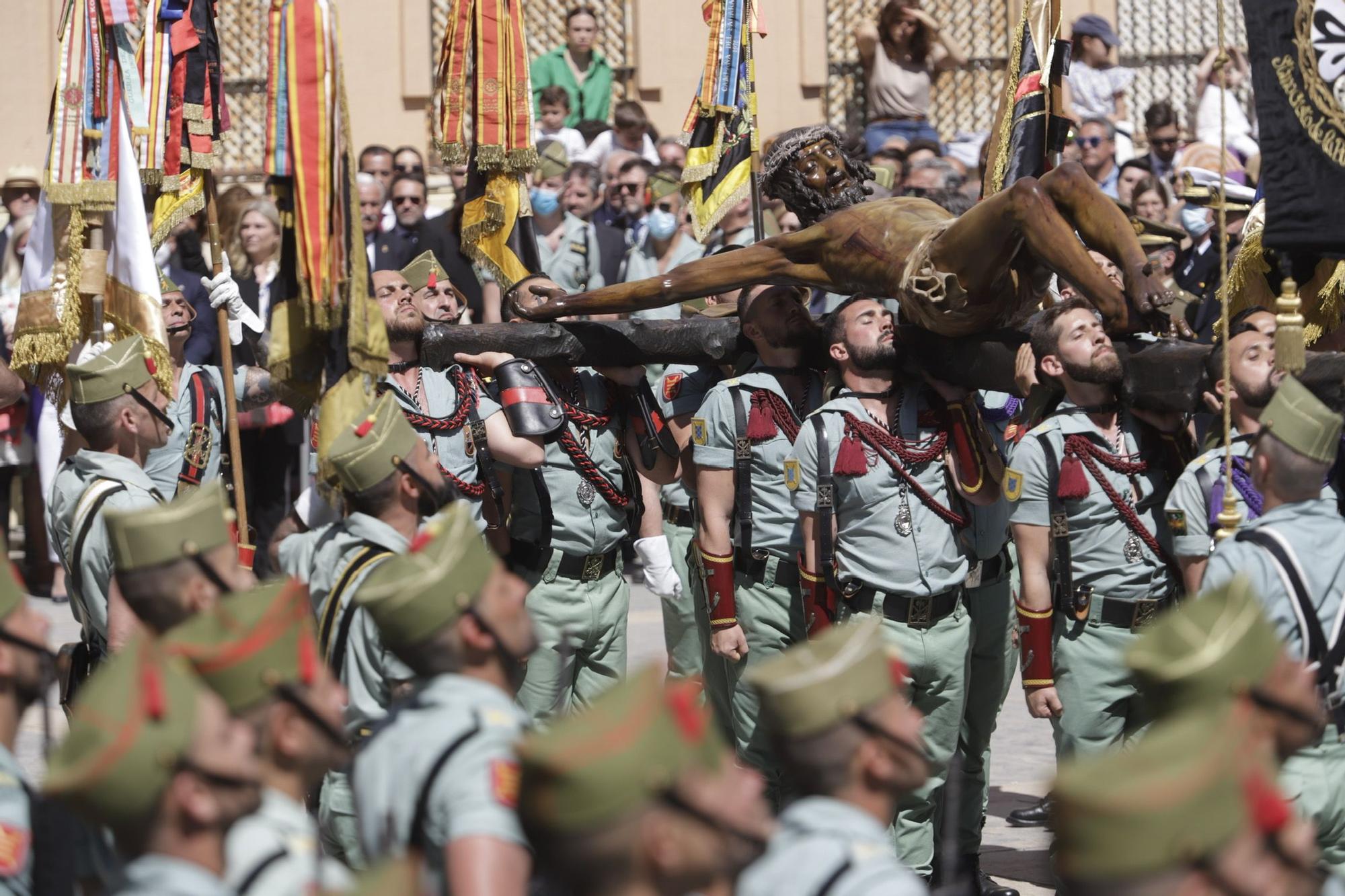 Las imágenes del traslado de la Legión del Cristo de la Buena Muerte de Mena