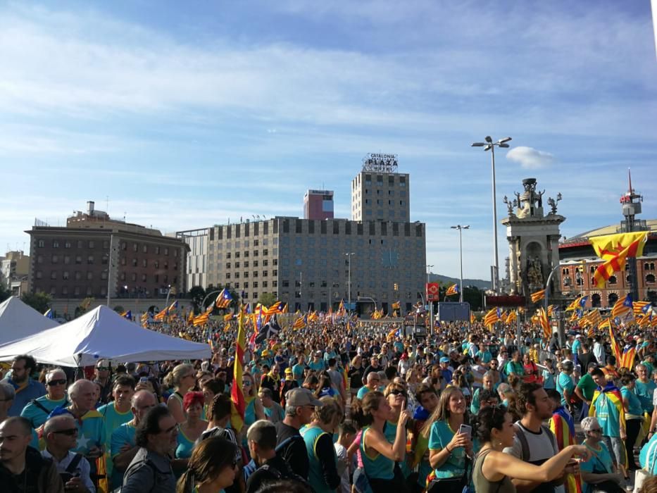 Empordanesos a la manifestació per la Diada 2019