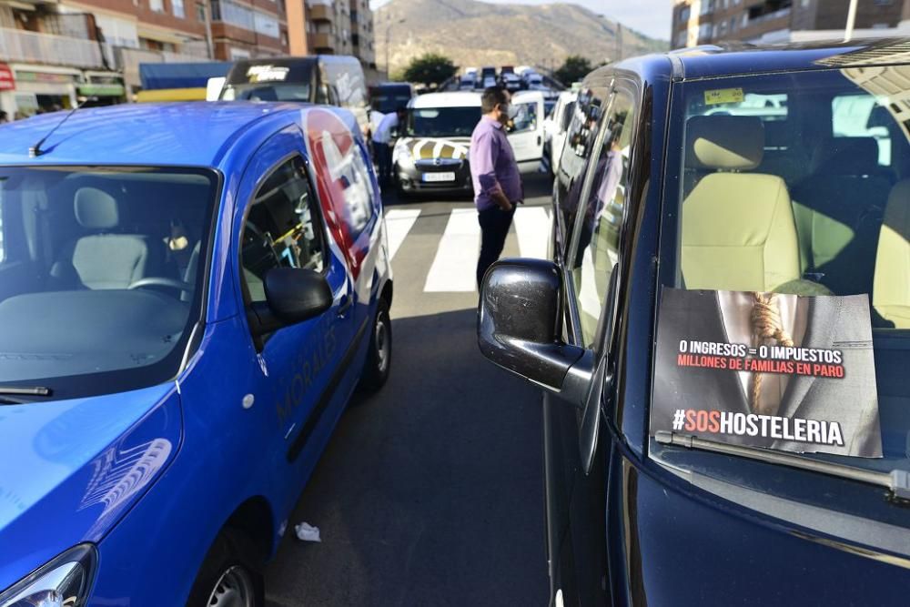 Protesta por el cierre de bares y restaurantes en Cartagena