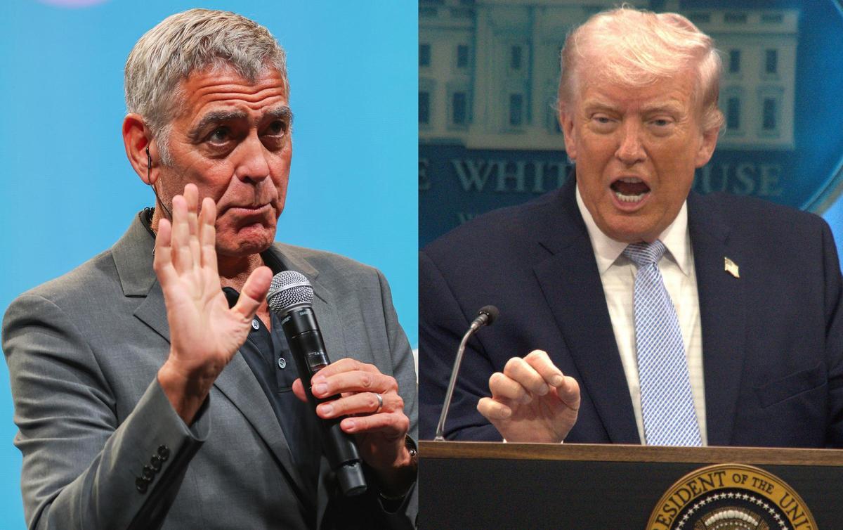 George Clooney responde a Trump tras las burlas a su carrera por acusarle de crímenes de guerra