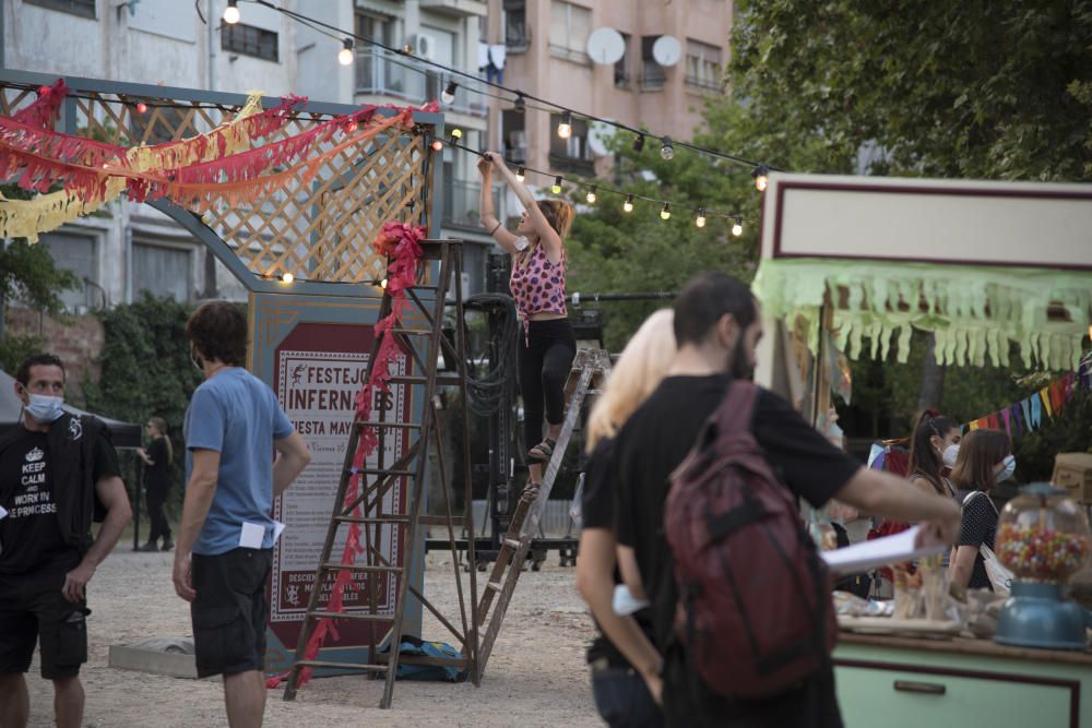 «Hache» acaba el rodatge a Manresa amb una festa major