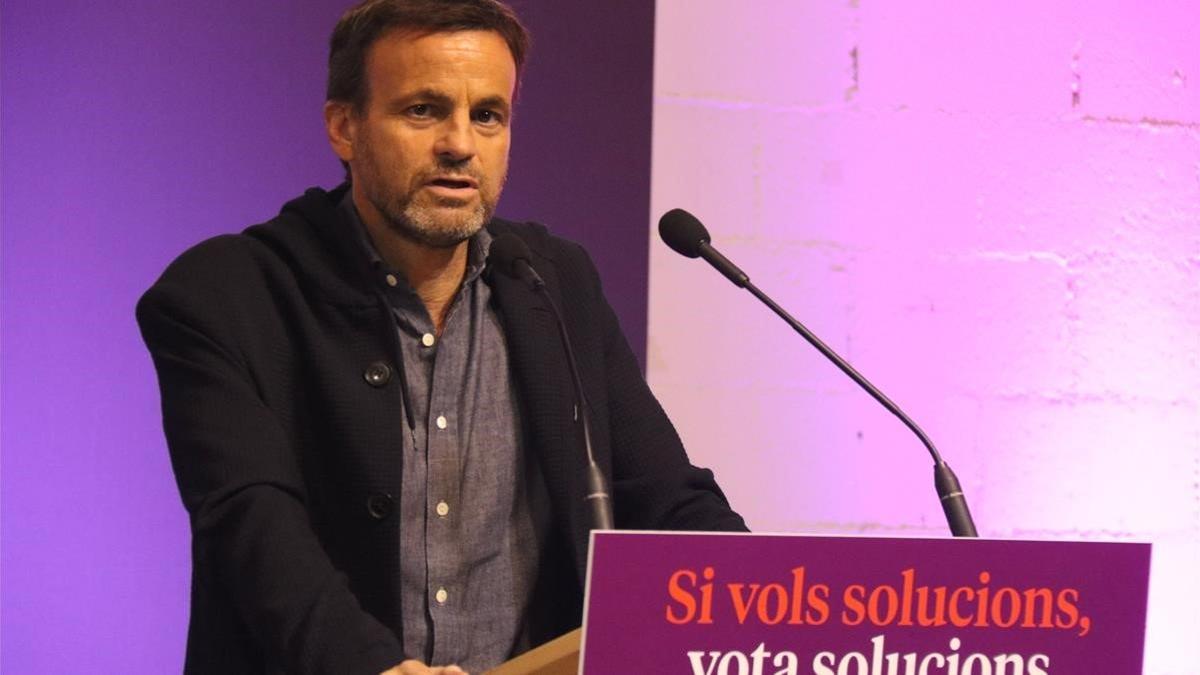 El candidato al Congreso de En Comú Podem Jaume Asens, el 31 de octubre del 2019