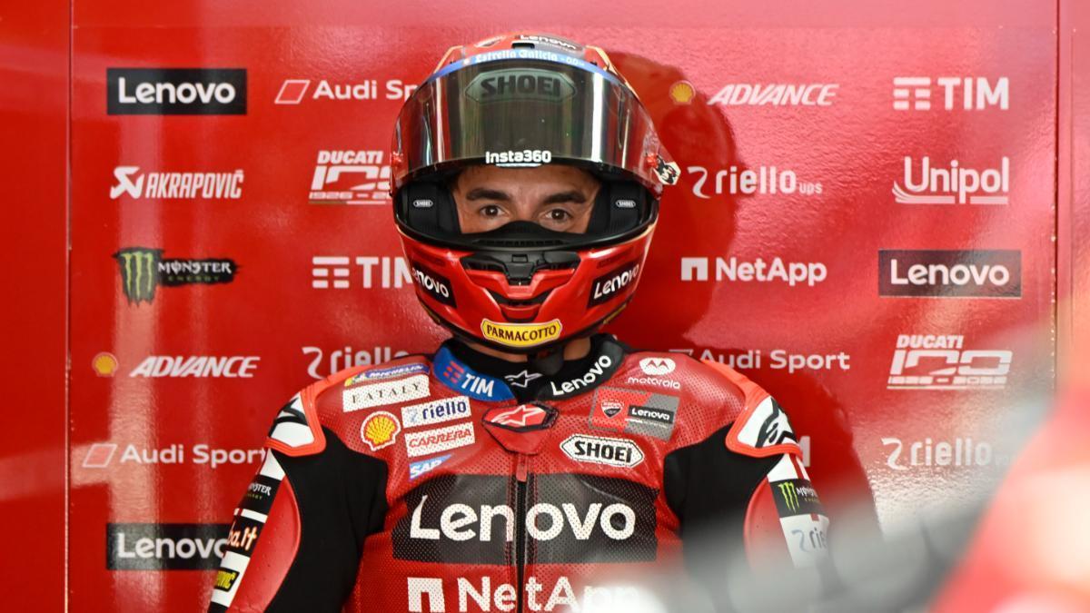 Oficial: Marc Márquez, sancionado con una 'long lap' tras tirar a Di Giannantonio