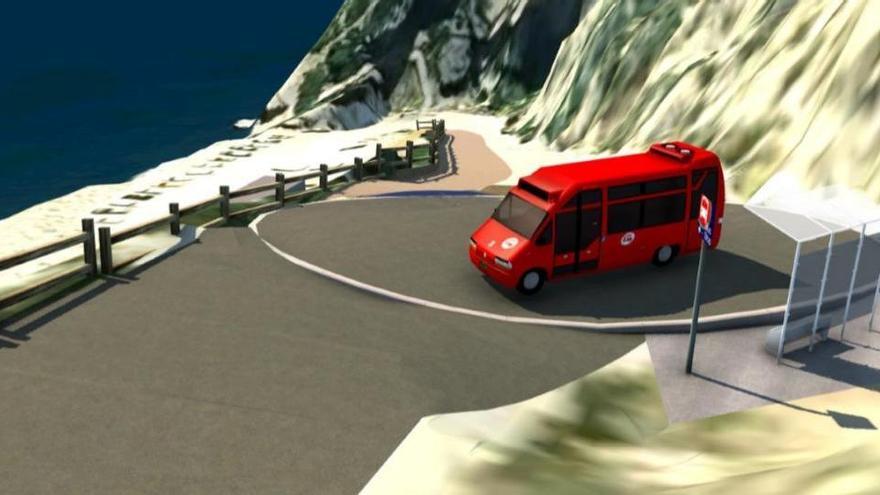 Un microbús lanzadera para liberar de coches la cala del Moraig